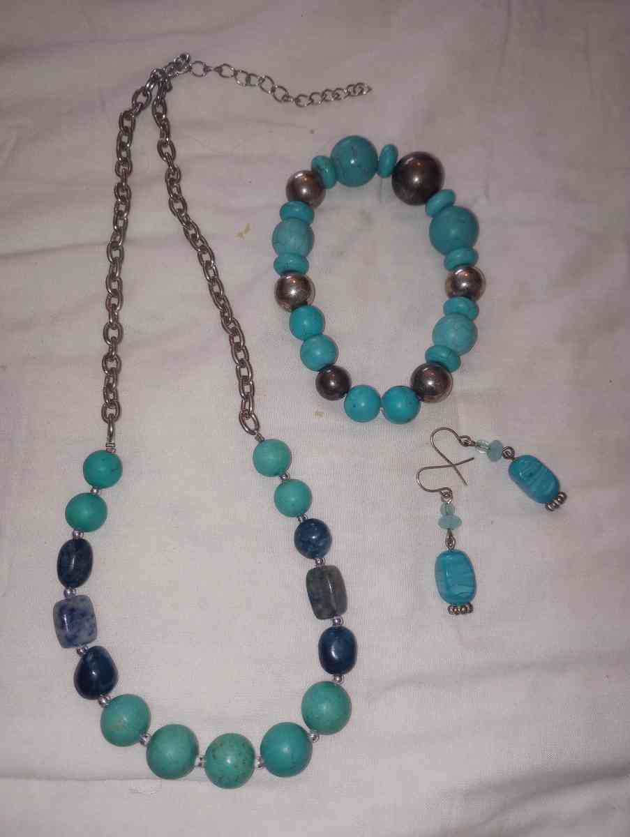 turquoise jewelry set
