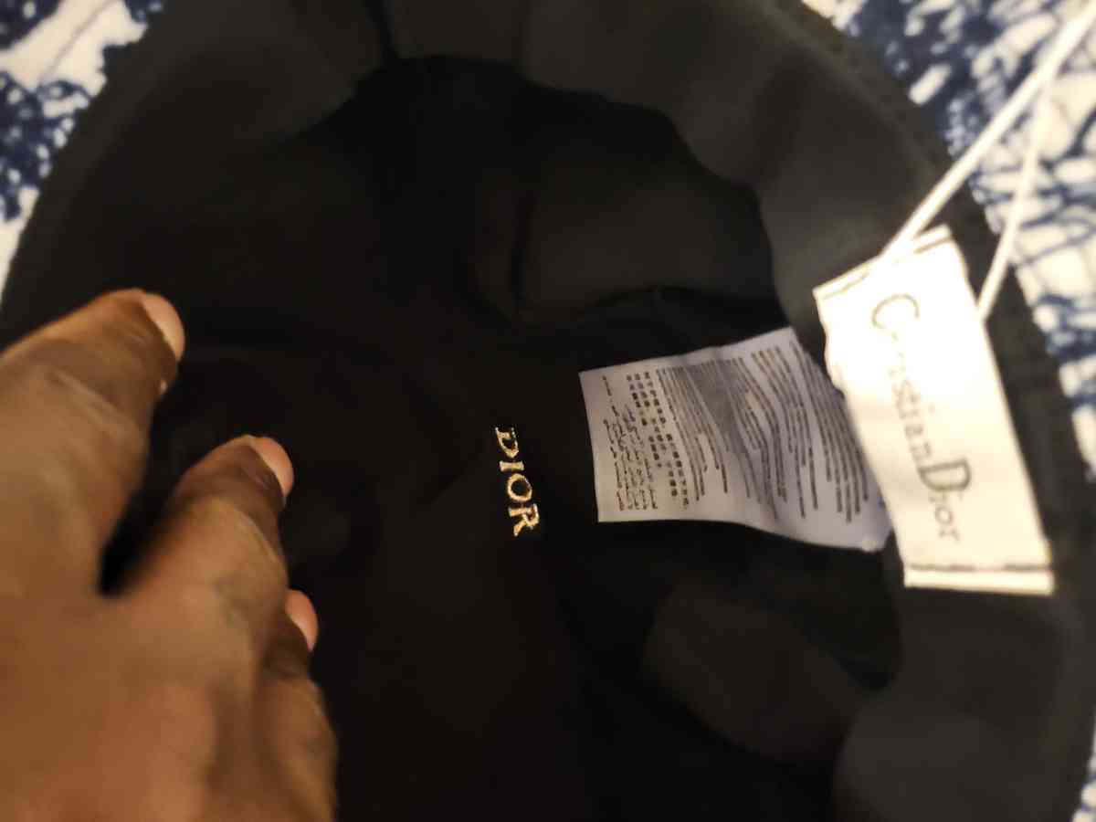 Dior bandana signature logo bucket hat