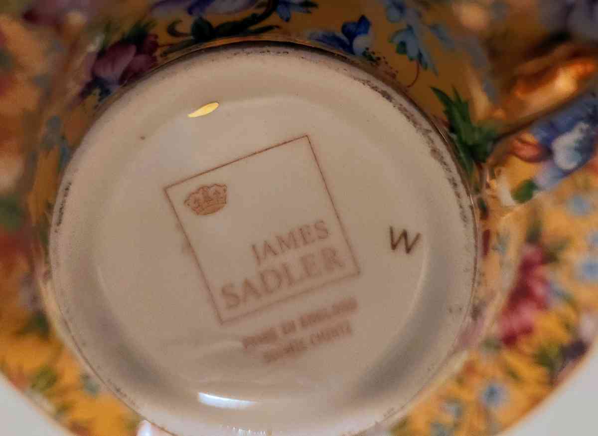 James SadlerBone China TeaCupSaucer