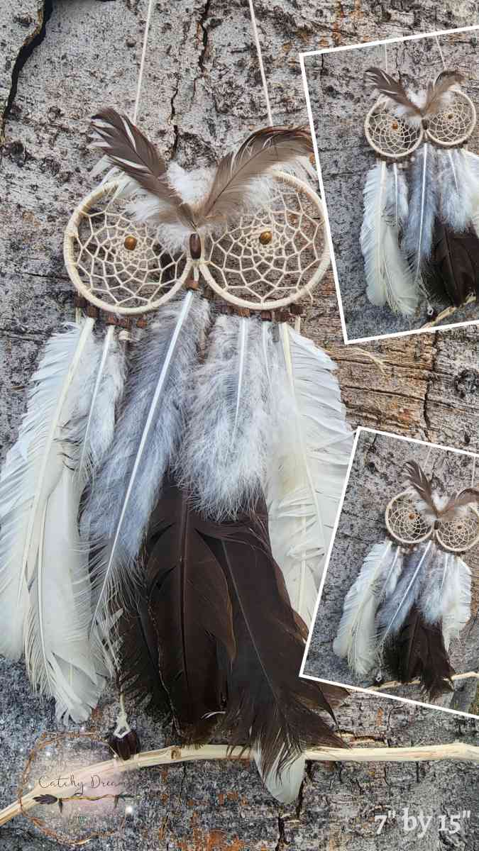 Angry Owl Dream Catcher