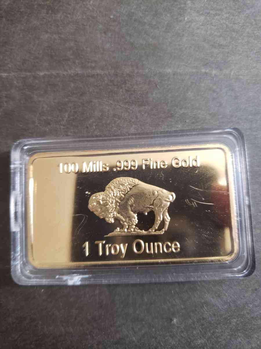 One ounce gold bar