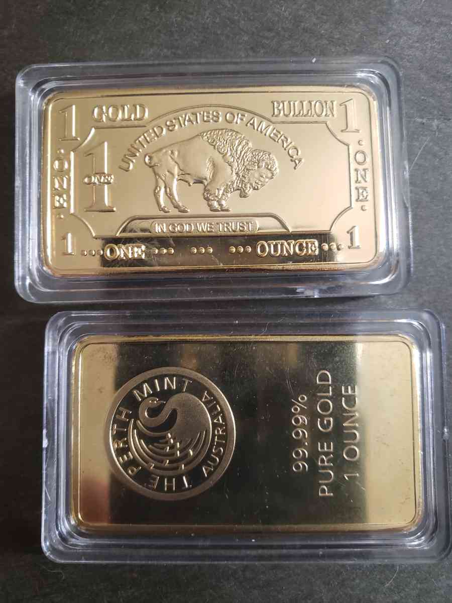 One ounce gold bar