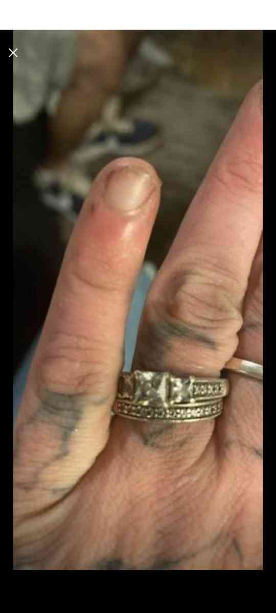 10k wedding ring set sz7