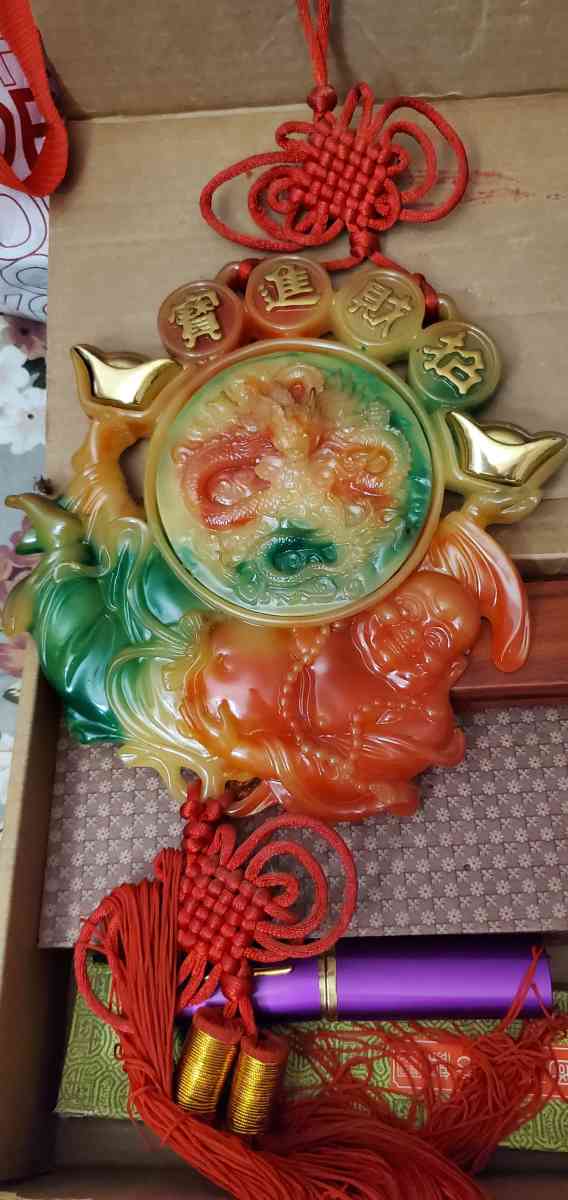 Antiques Collectibles Giok Kwan Kong dan Kwan Ping keberuntung