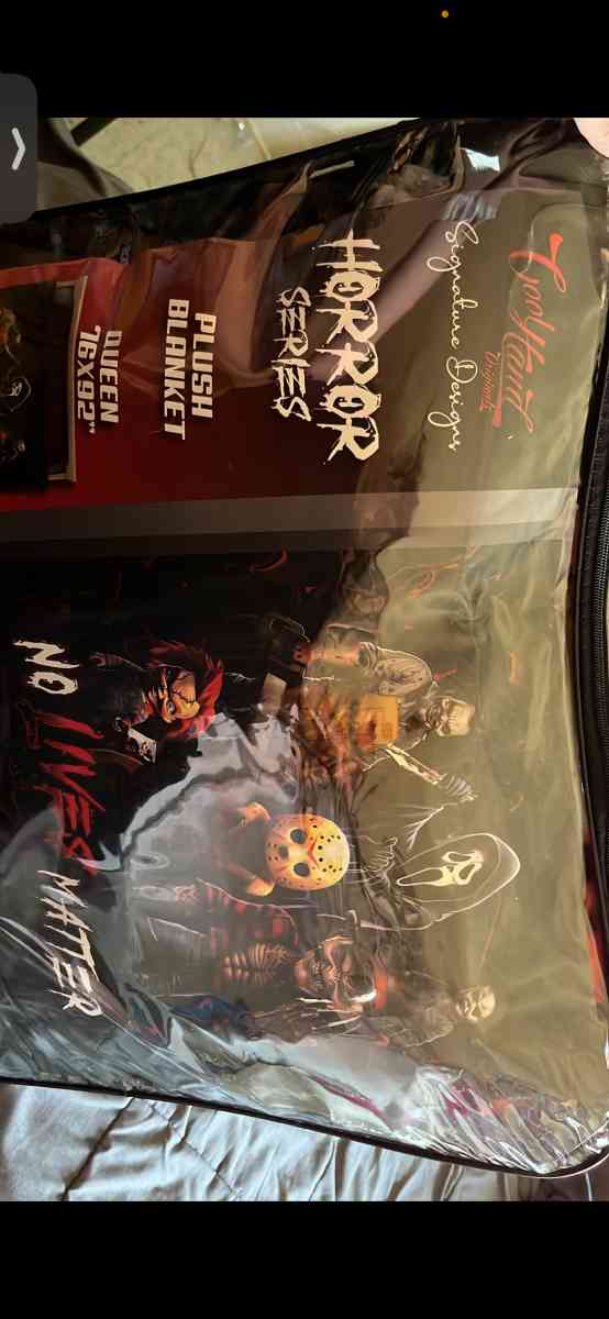 horror plush blanket