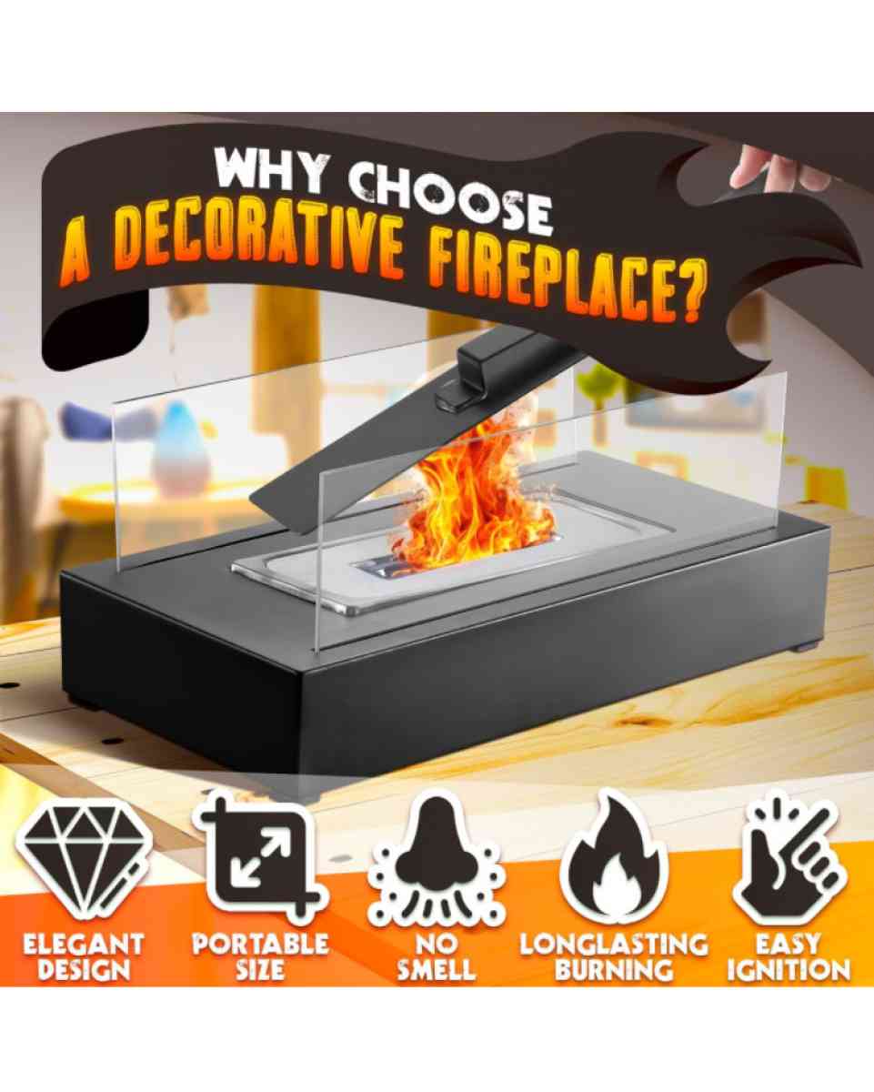 Mini table top fire pit bowl decor