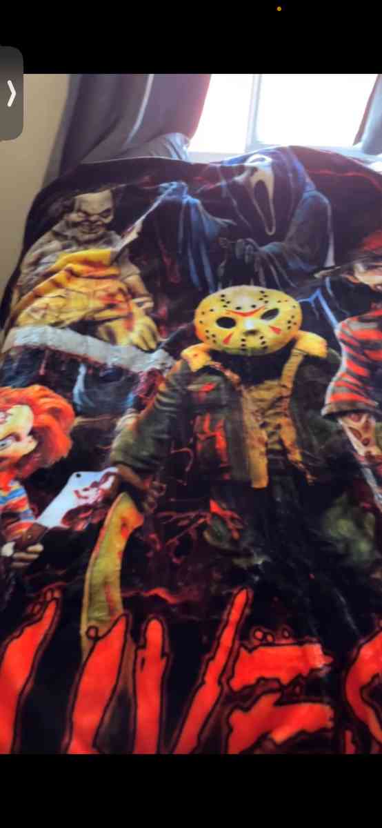 horror plush blanket