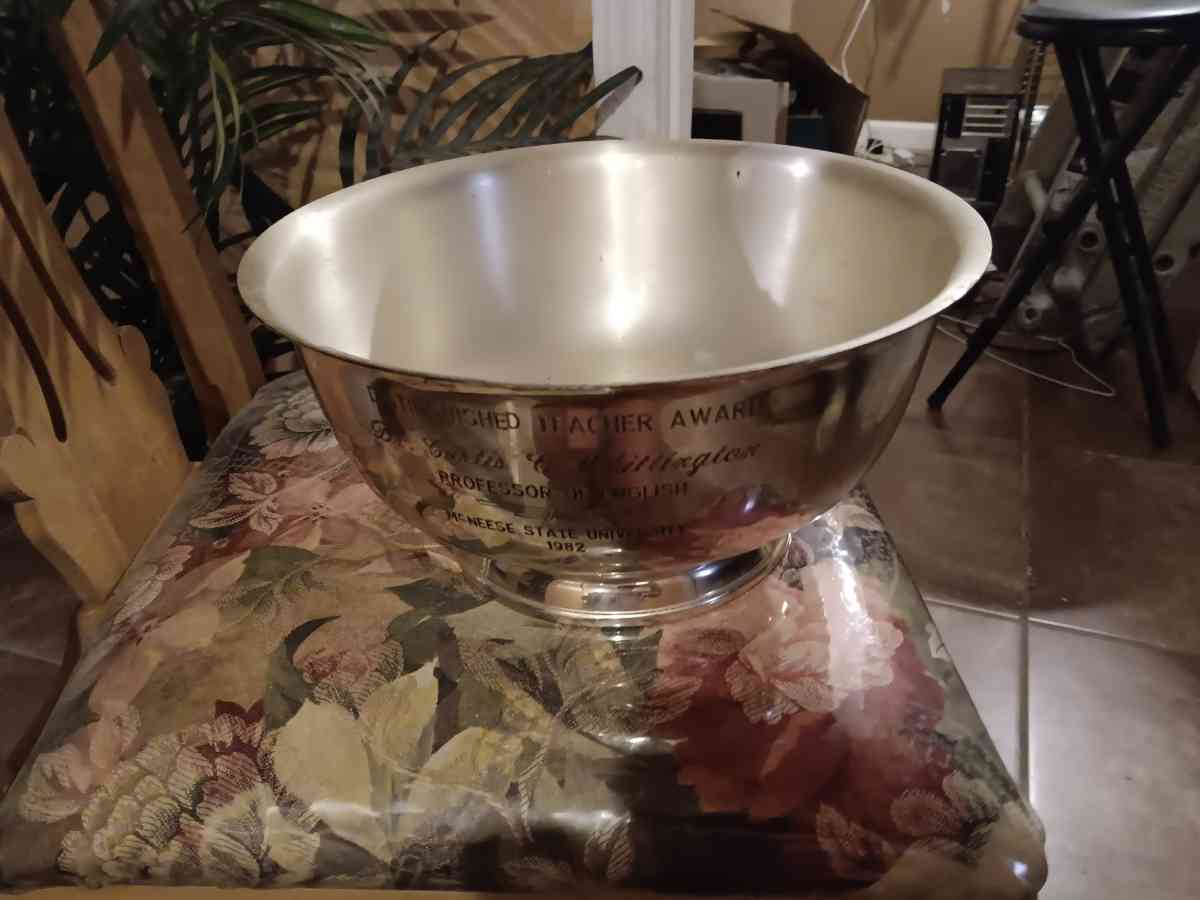 sterling silver presentation bowl