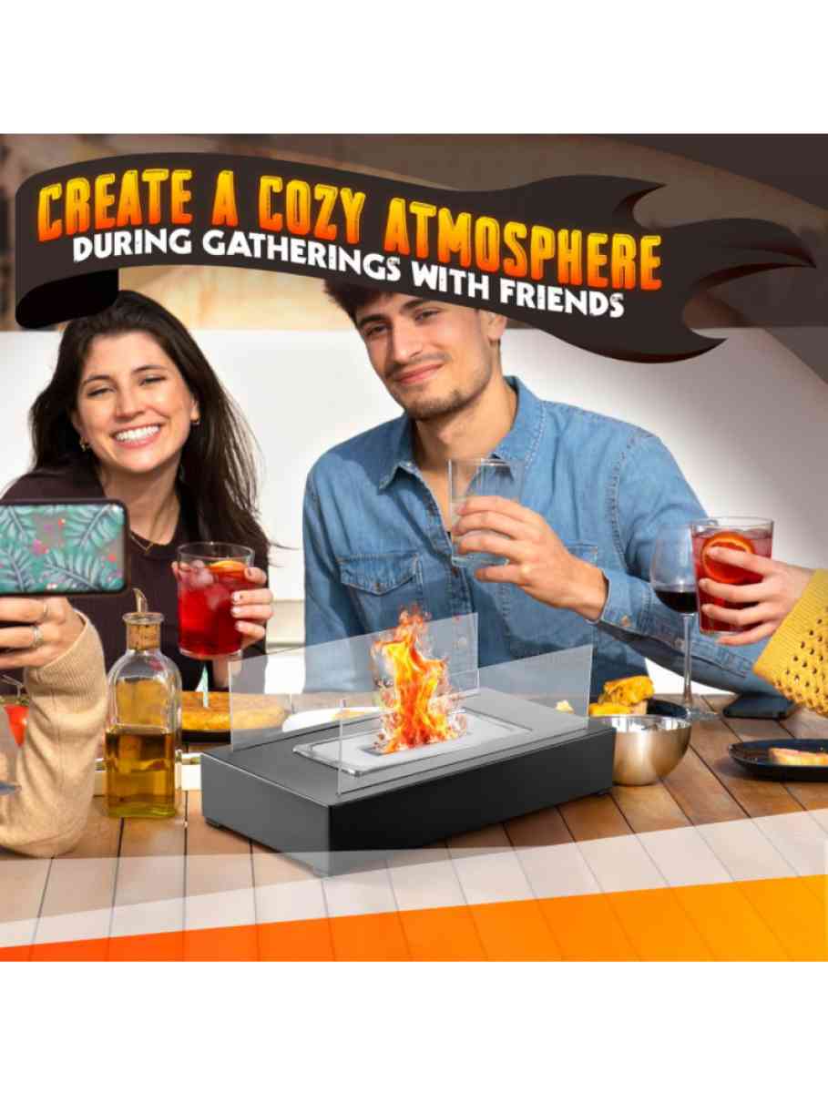 Mini table top fire pit bowl decor