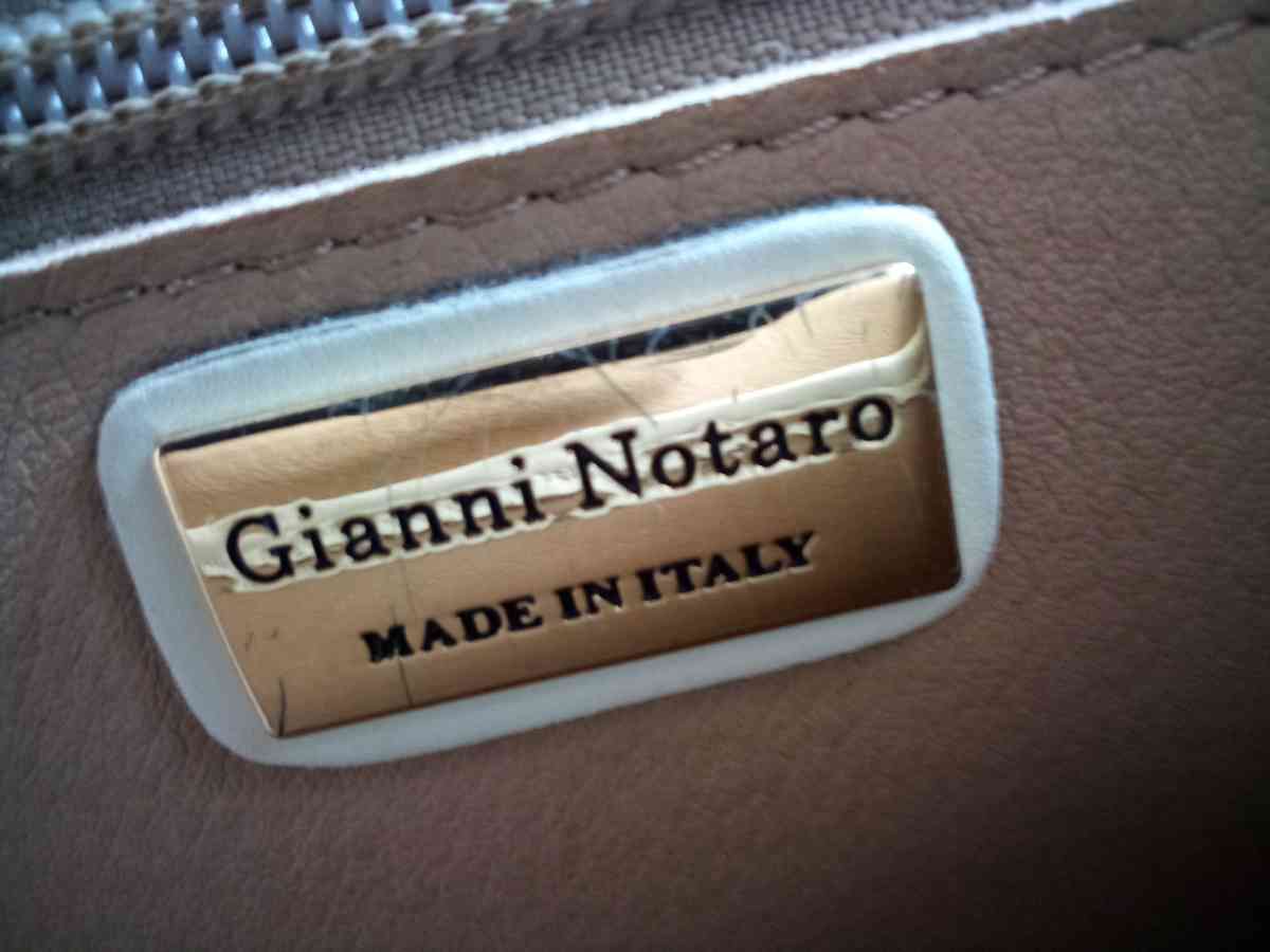 Gianni Notaro White Messanger Bag