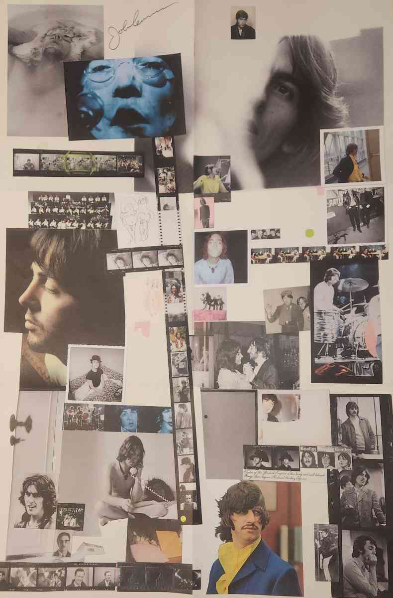John Lennon Autograph on White album insert poster