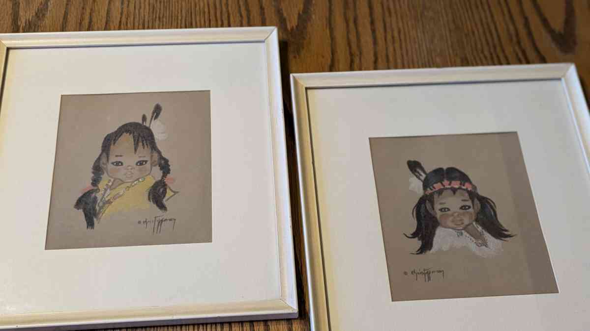 Vintage Chalk Paintings by Gerta Christoffersen The Little P