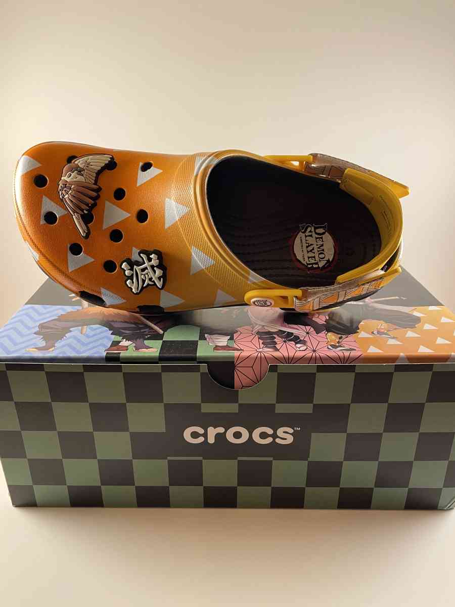 CROCS Demon Slayer Zenitsu Brand New
