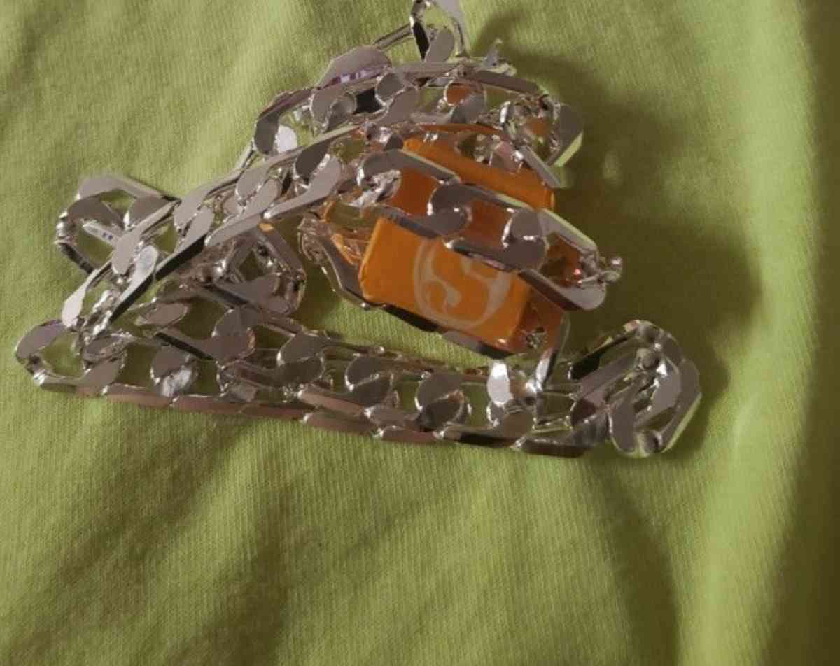 New 925 stamped silver ilver 10mm Cuban Link 24in chain