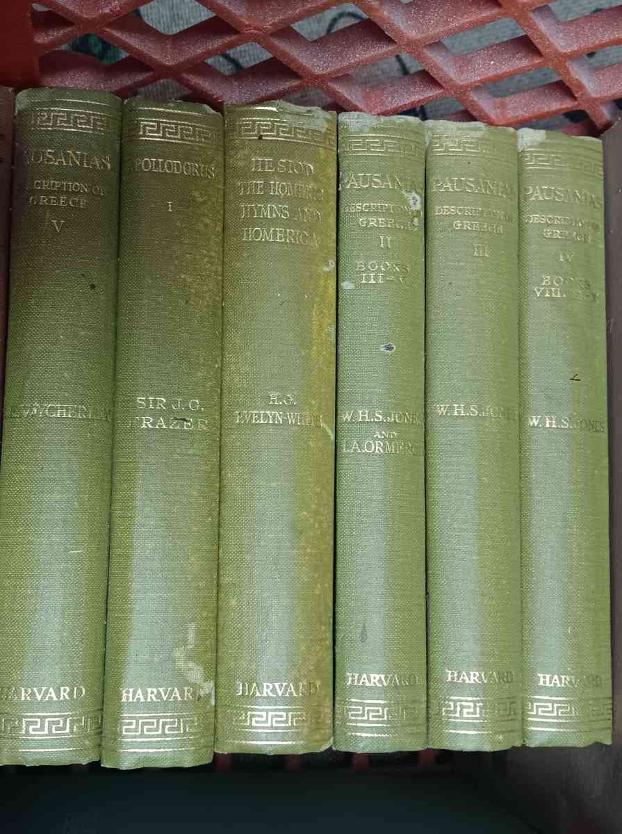 several antique books some from the 1900s