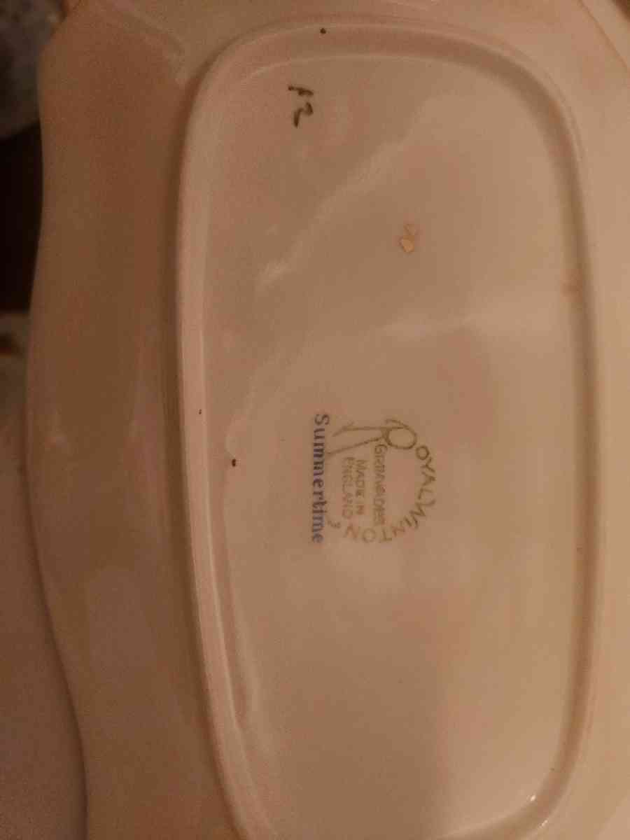 Cream and Sugar Bowl With Tray