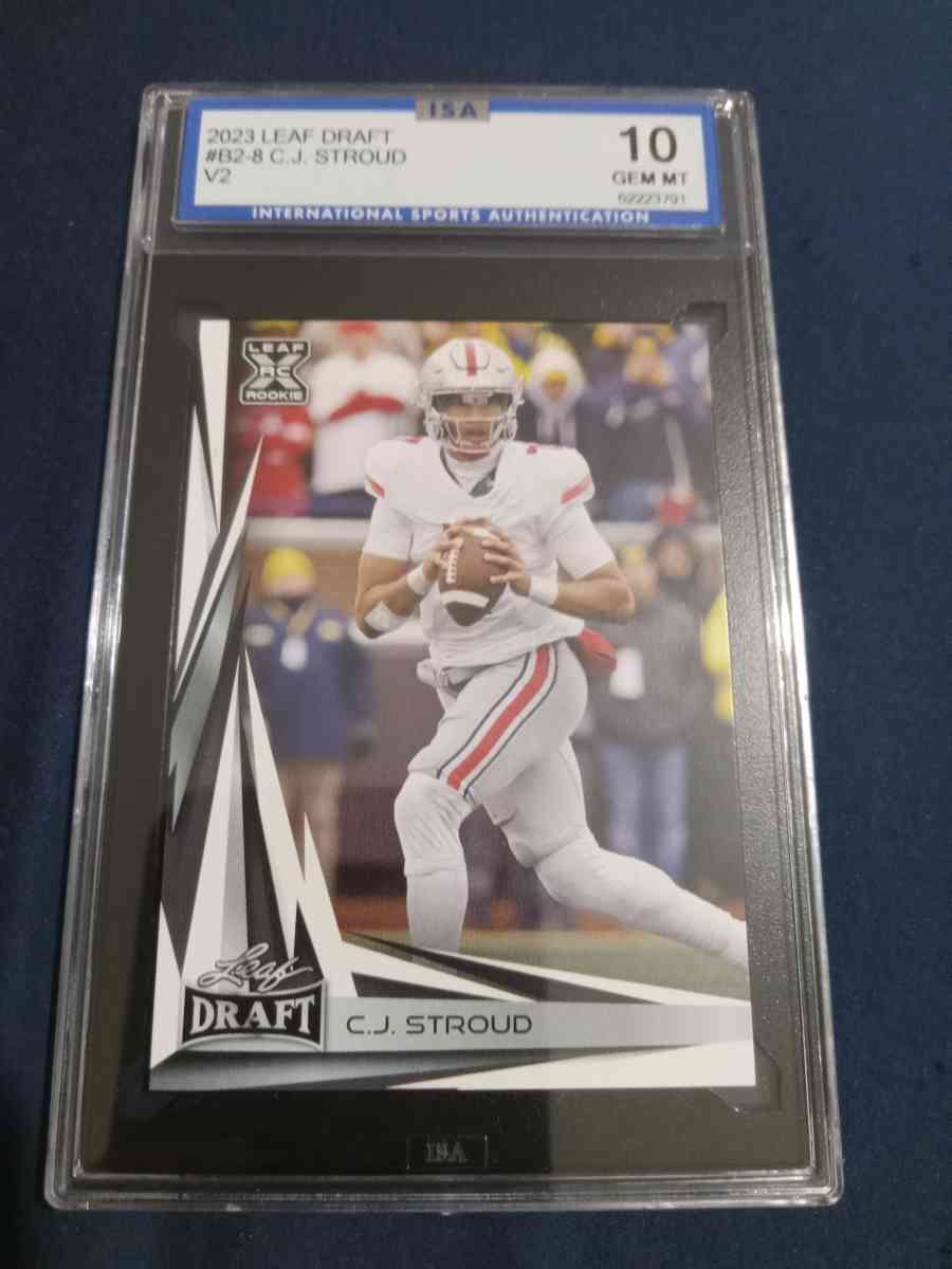 cj stroud graded 10 sports card
