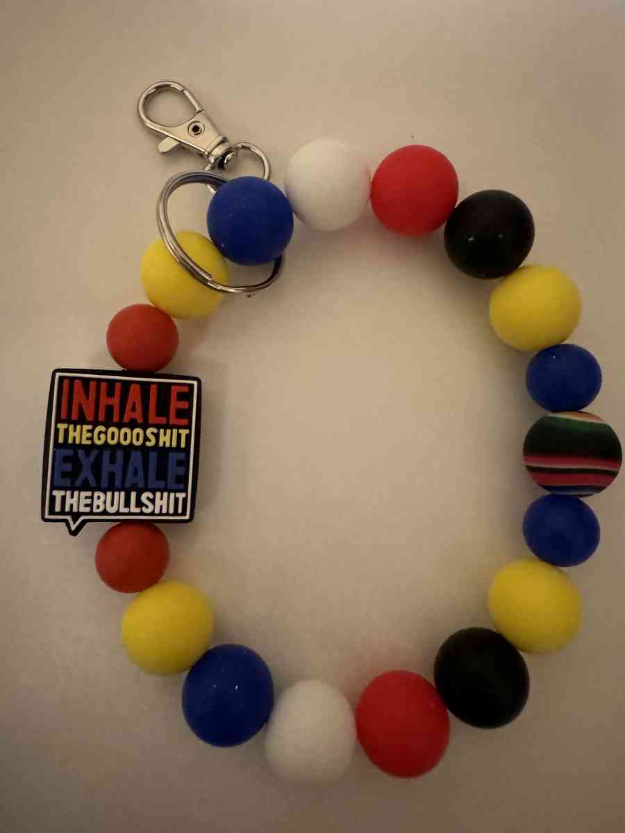 handmade adult words wristlet