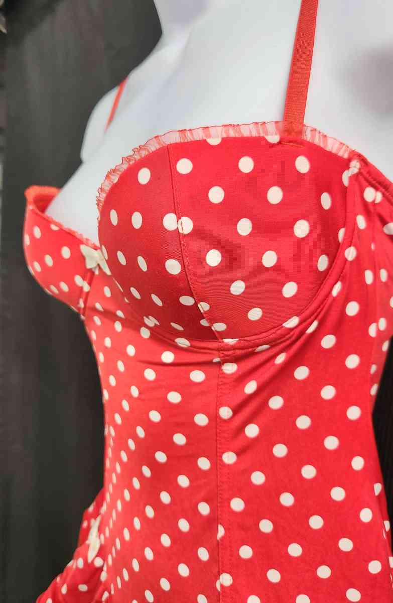 Victorias Secret Polka Dot Corselette w Bottom 34C S