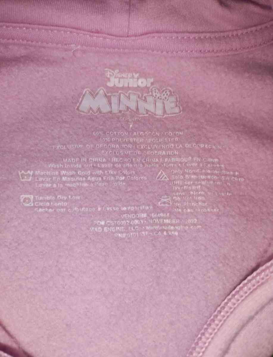 Girls Mini Mouse Jacket Size 7