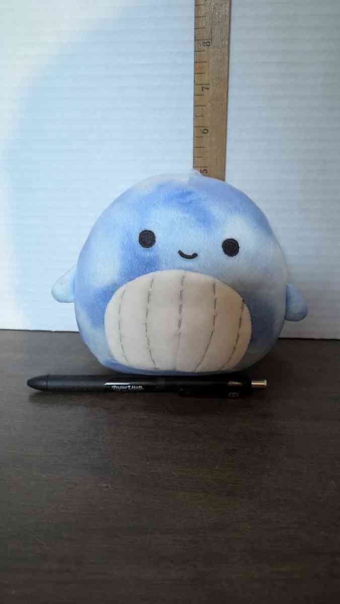 RARE Squishmallow 5 Samir Blue Tie Dye Whale Used perfect co