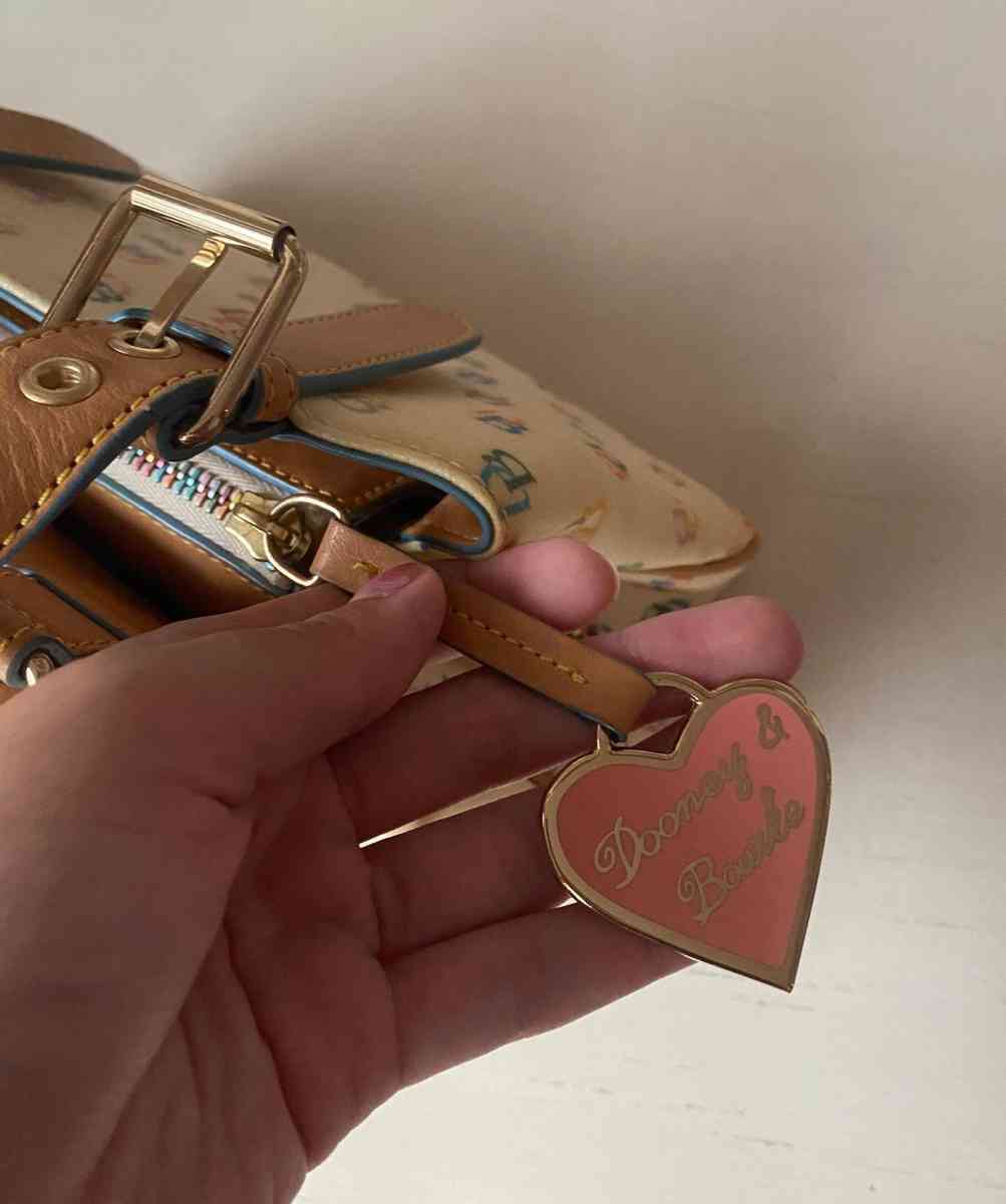 dooney Bourke Small leather multicolor used   mini tote