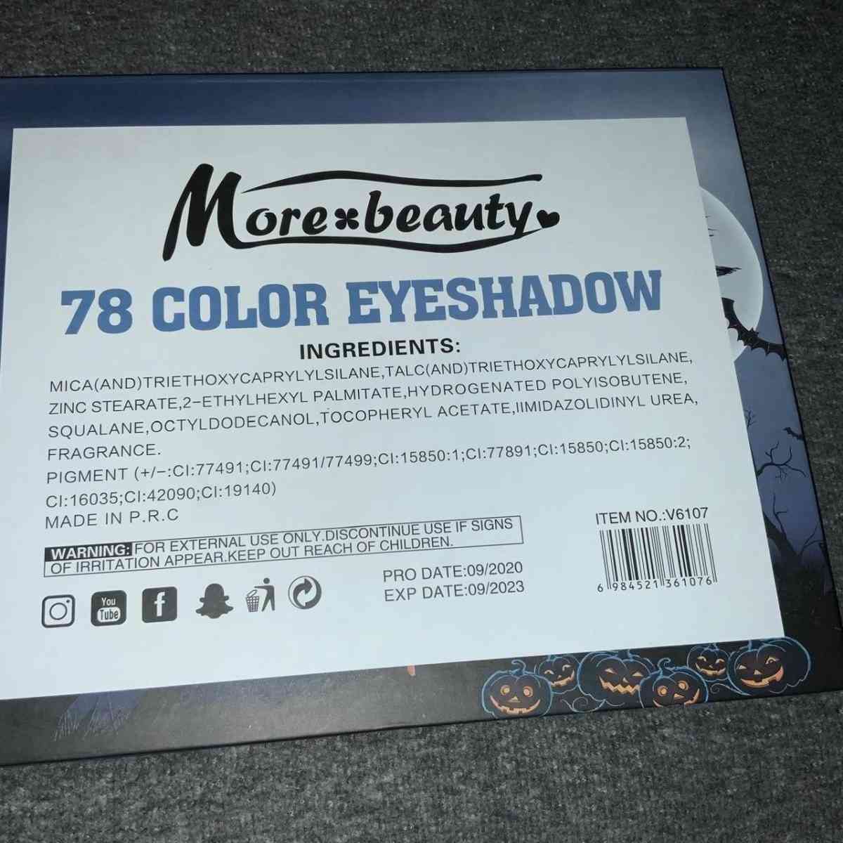 More Beauty Eyeshadow Palette 78 colors