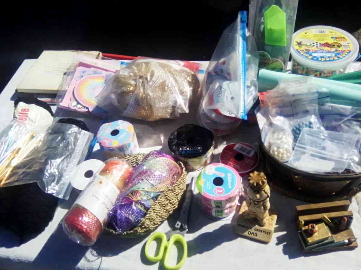 various craft supplies