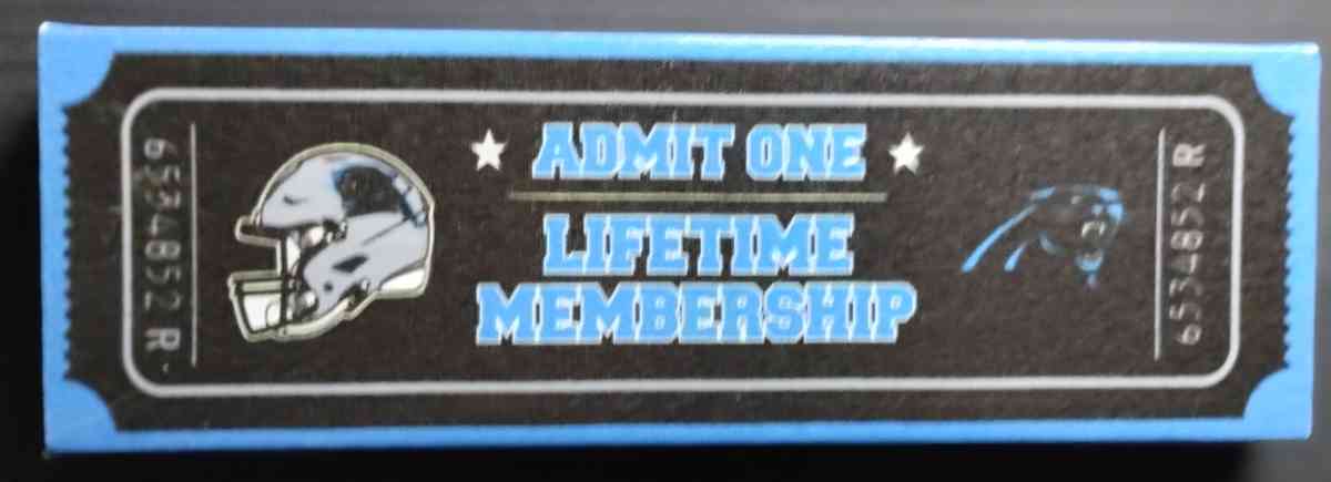 Licensed NFL lifetime membership ticket  framed canvas print