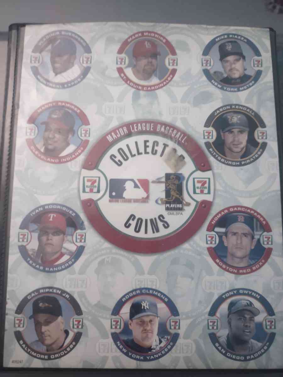 1984 baseball coins sponsored by 7Eleven from the 80