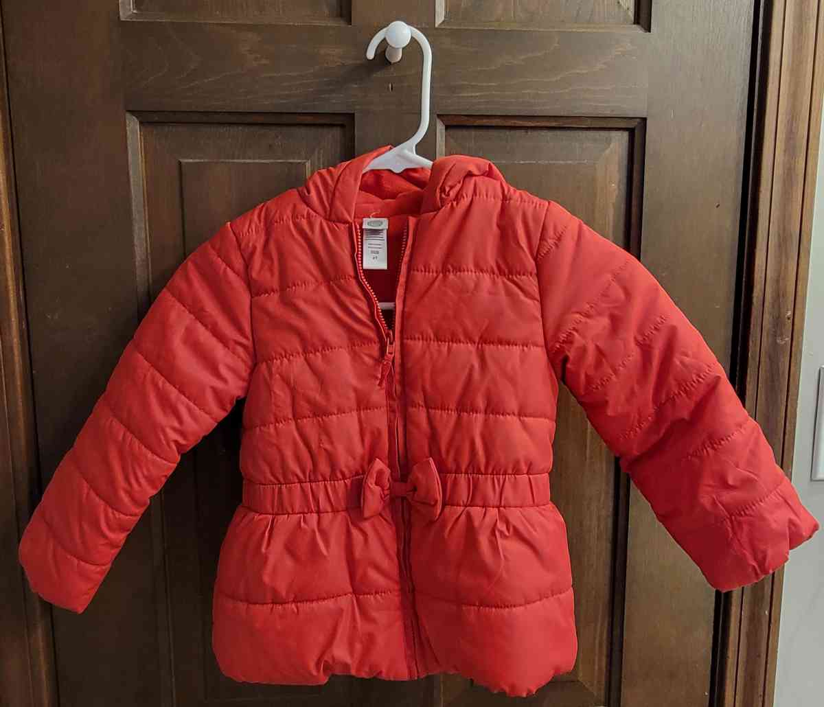 4T red winter coat