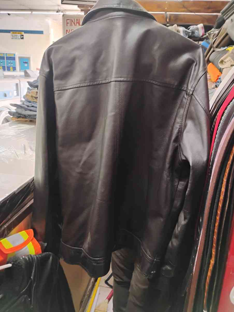 Men Black Lether Jacket
