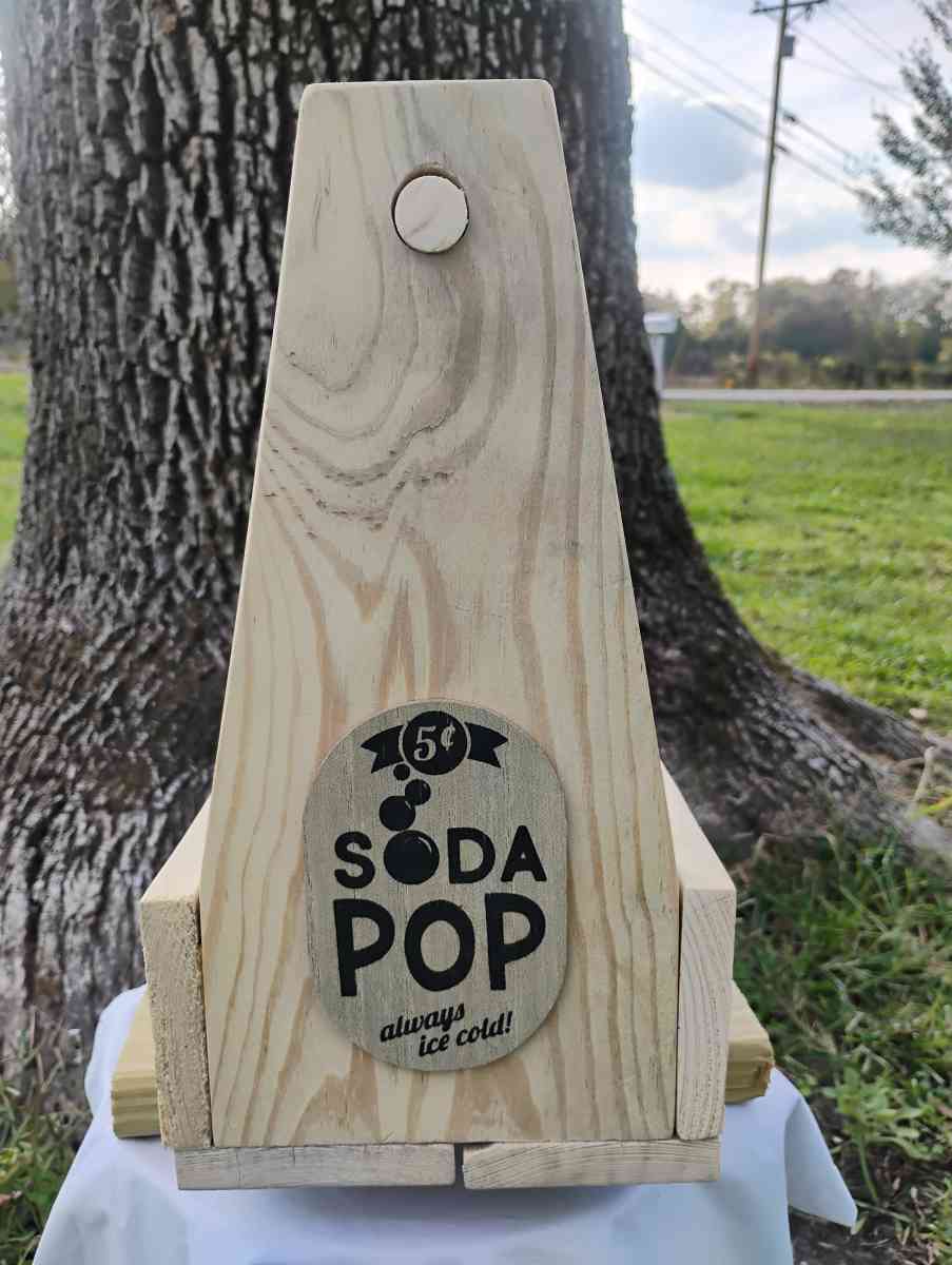 Wooden 6 Pack Soda Bottle Carrier