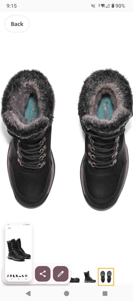timberland faux fur leather winter boots