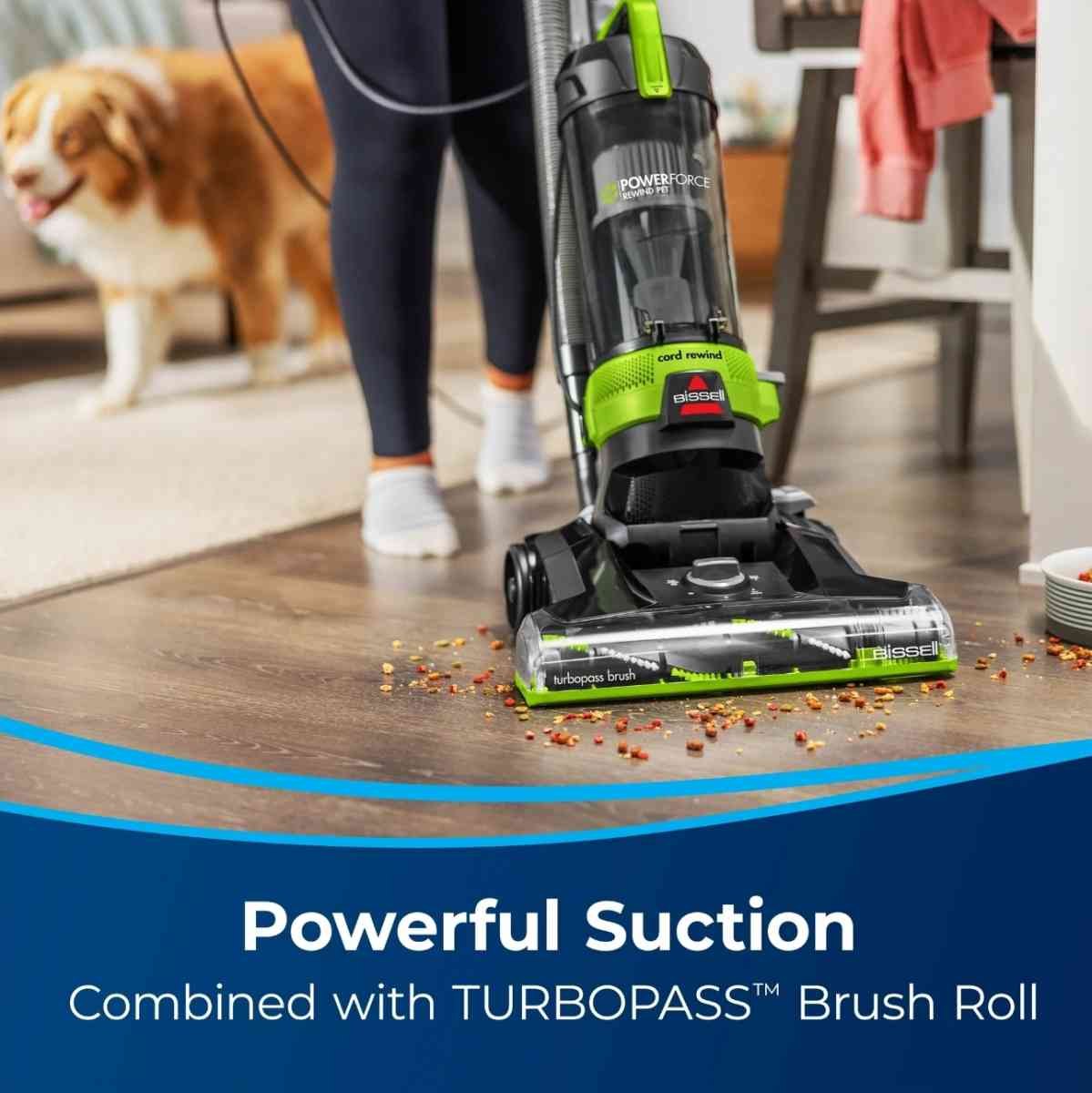 Bissell Powerforce Helix Turbo Rewind Pet Upright Vacuum