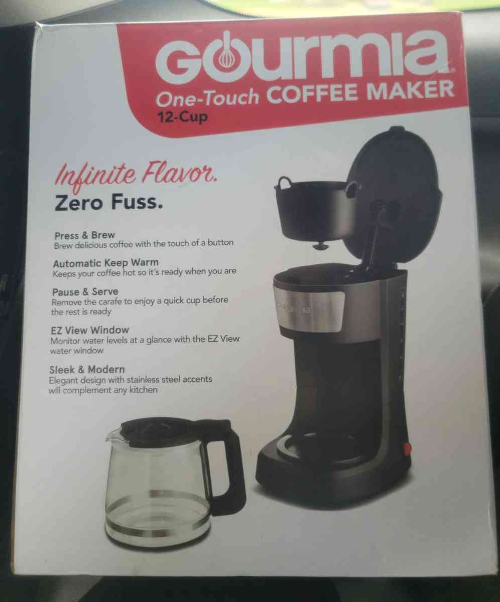 Gourmia One Touch Coffee Maker 12Cup