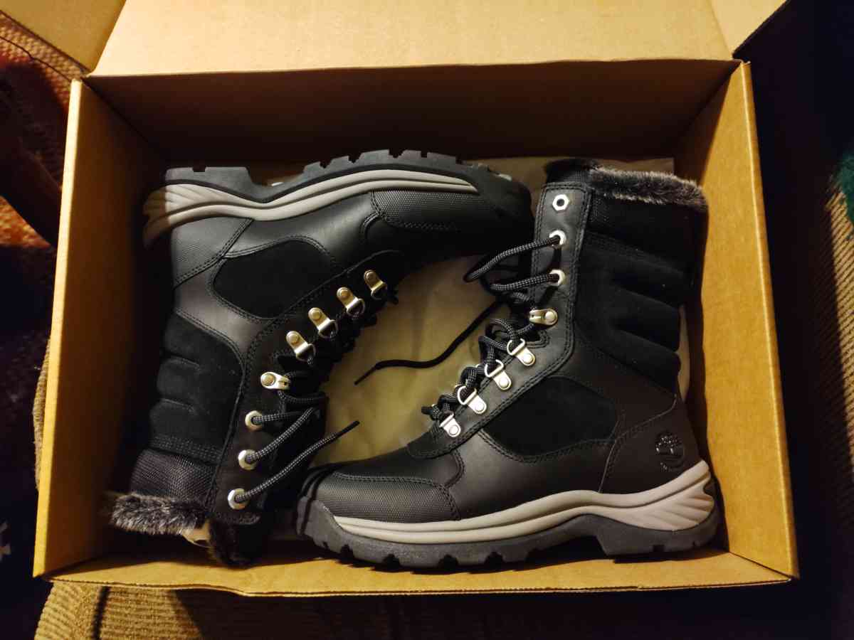 timberland faux fur leather winter boots