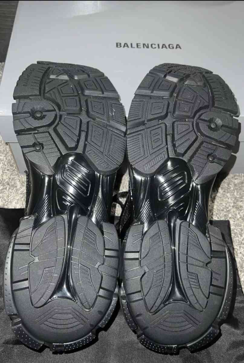 black balenciaga runner sneakers