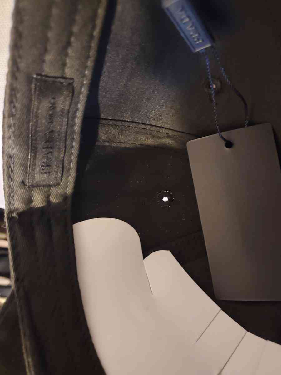 Prada logo and signature cap