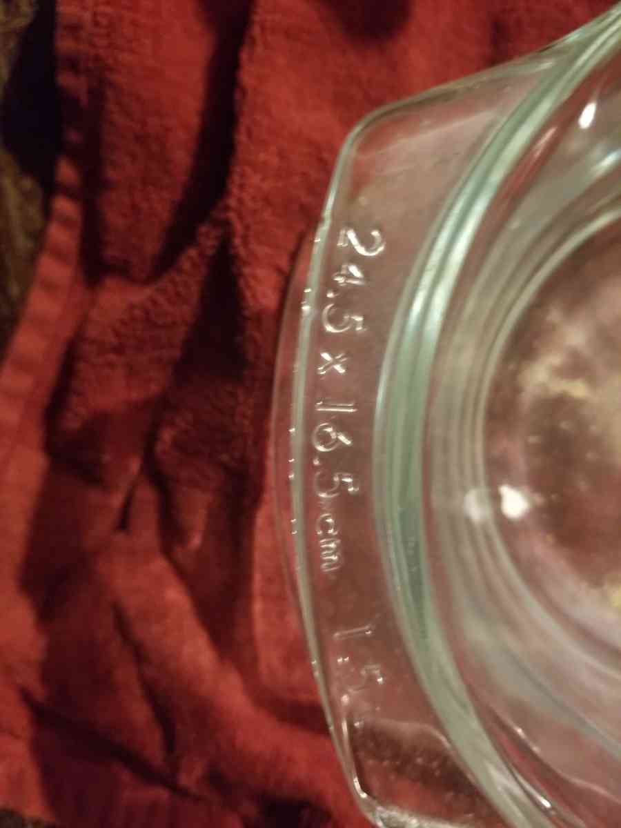 VINTAGE PAIR ANCHOR HOCKING OVAL CLEAR GLASS BAKING DISH