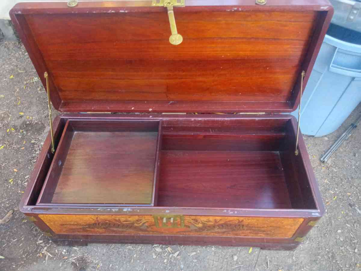 vintage korean blanket chest