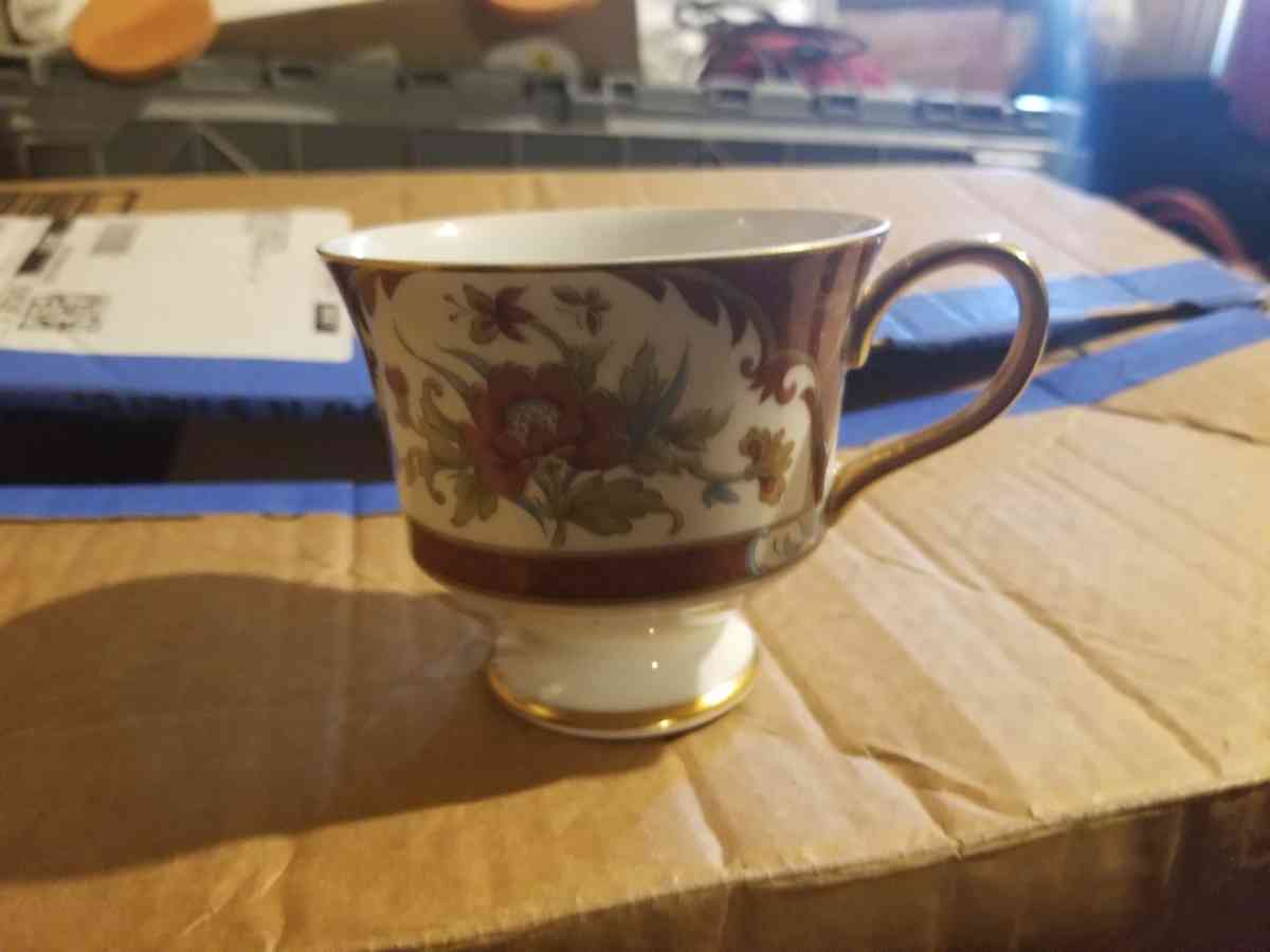 12 Sets Sango China Kyoto Footed Cup  Saucers  Japan