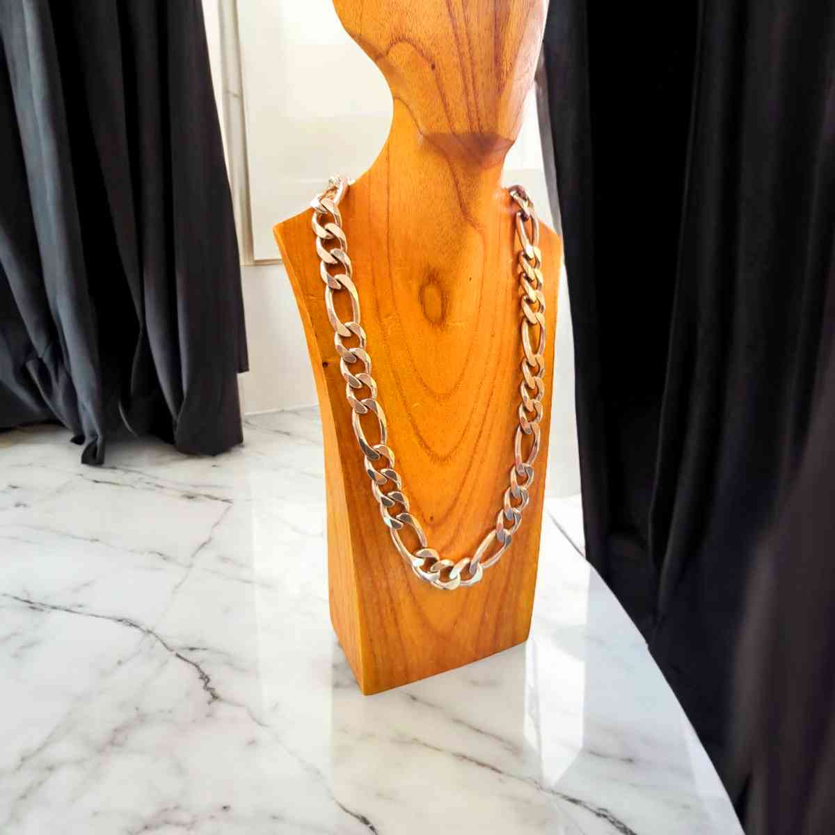 Solid Sterling silver Figarope Chain 290 grams