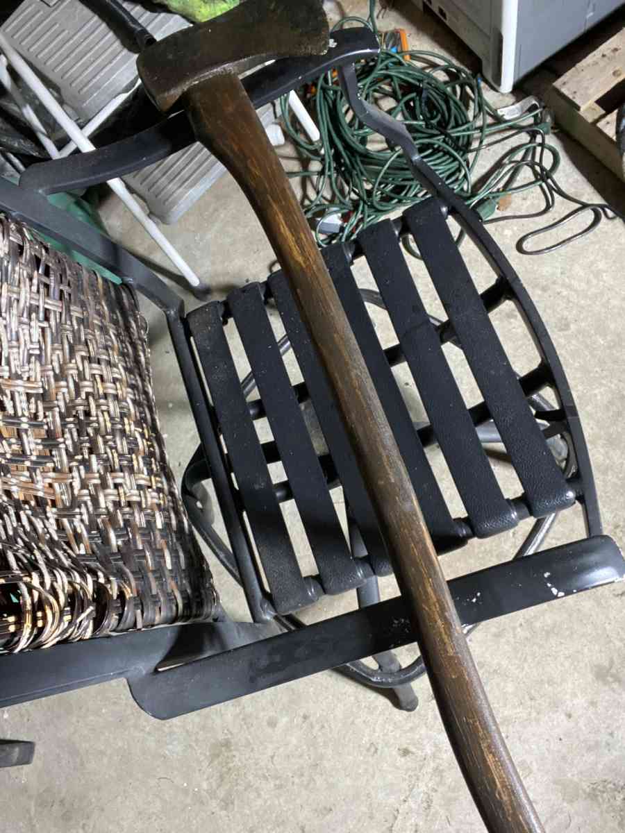 restored 1896 antique felling axe