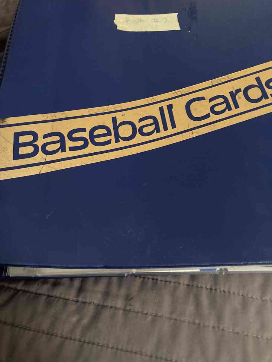 binder of baseball cards