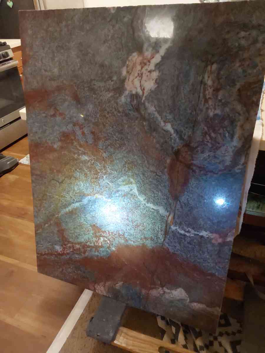 3ftX4ft blue louise van gogh granite slab