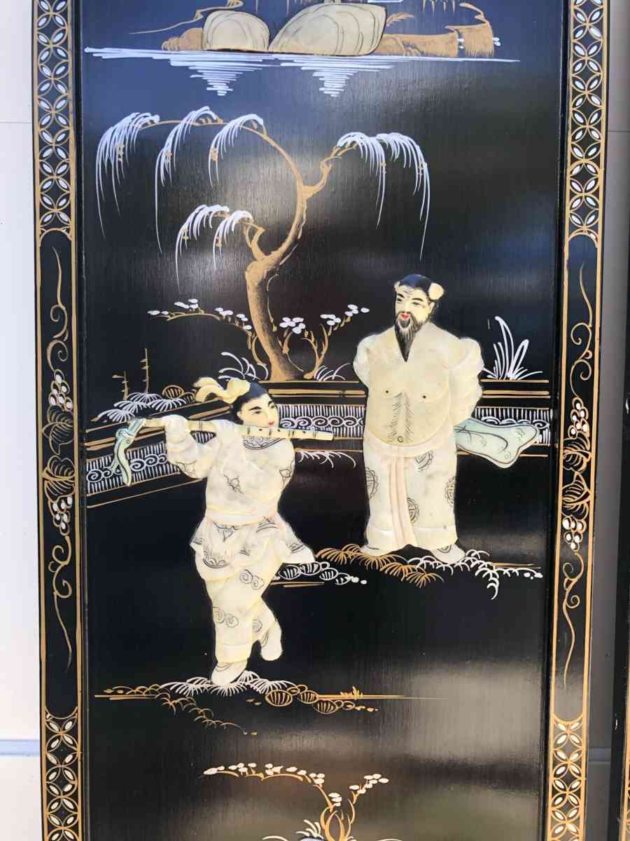 Japanese vintage rare find wall decor mother of pearl