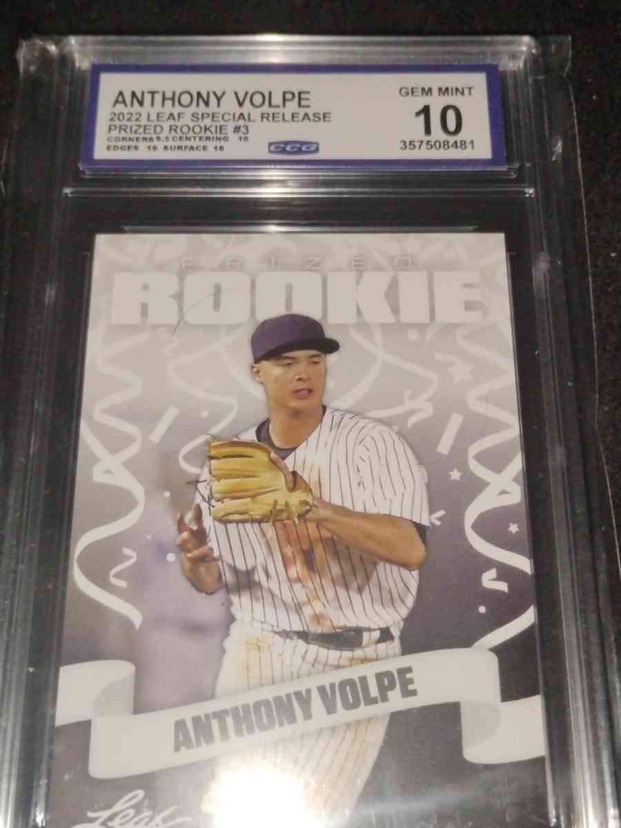 Anthony Volpe Graded Rookie Baseball Card