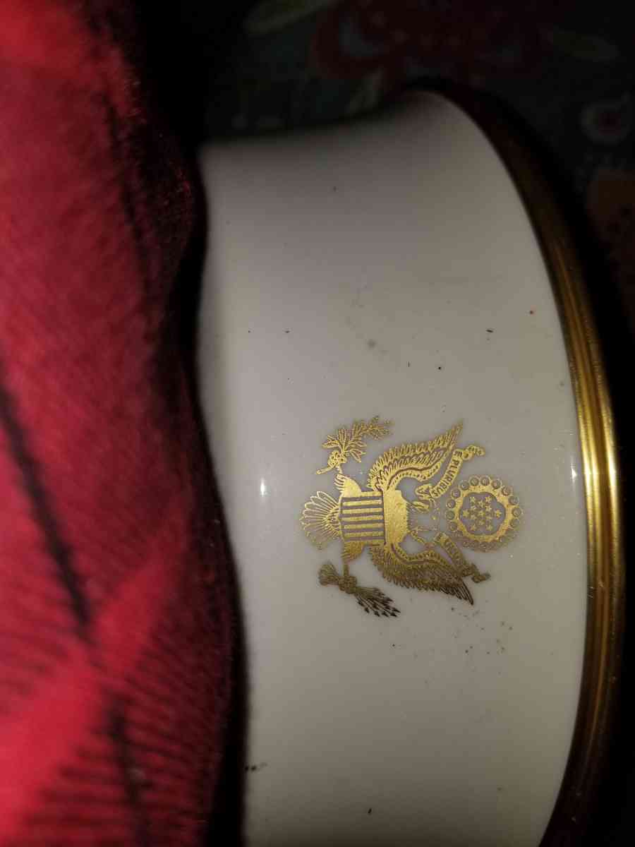 congress stamped serving bowl