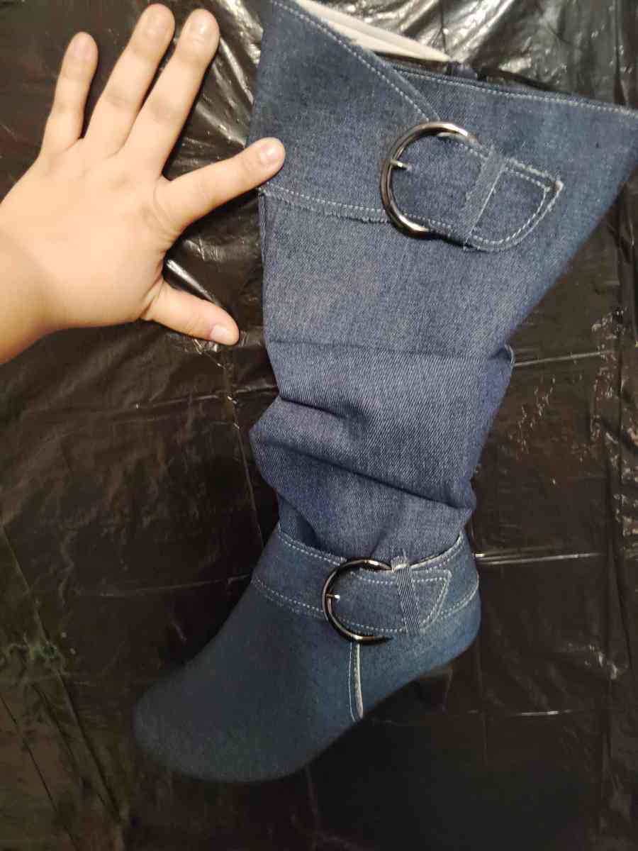 blue jean country boots
